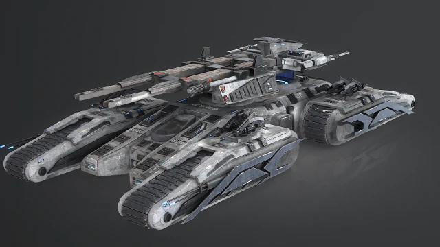 M&aacute;quina de guerra de ciencia ficci&oacute;n Modelo 3D .c4d .max .obj .3ds .fbx .stl .blend 