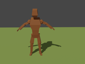 Low-poly human 3D 模型