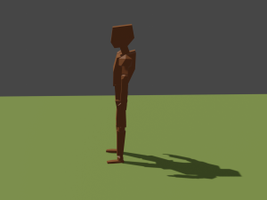 Low-poly human 3D Modell