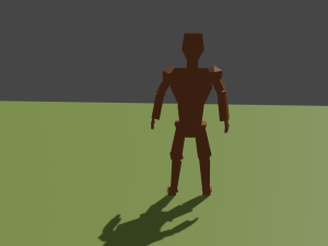 Low-poly human 3D Modell