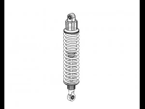 Amortecedor Modelo 3D