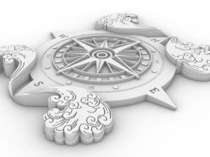 R&oacute;ża wiatr&oacute;w Model do druku 3D