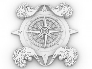 Wind rose 3Dプリントモデル