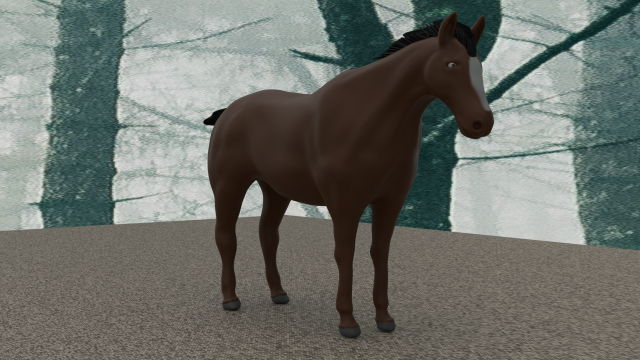 Horse Model 3D .c4d .max .obj .3ds .fbx .stl .blend 
