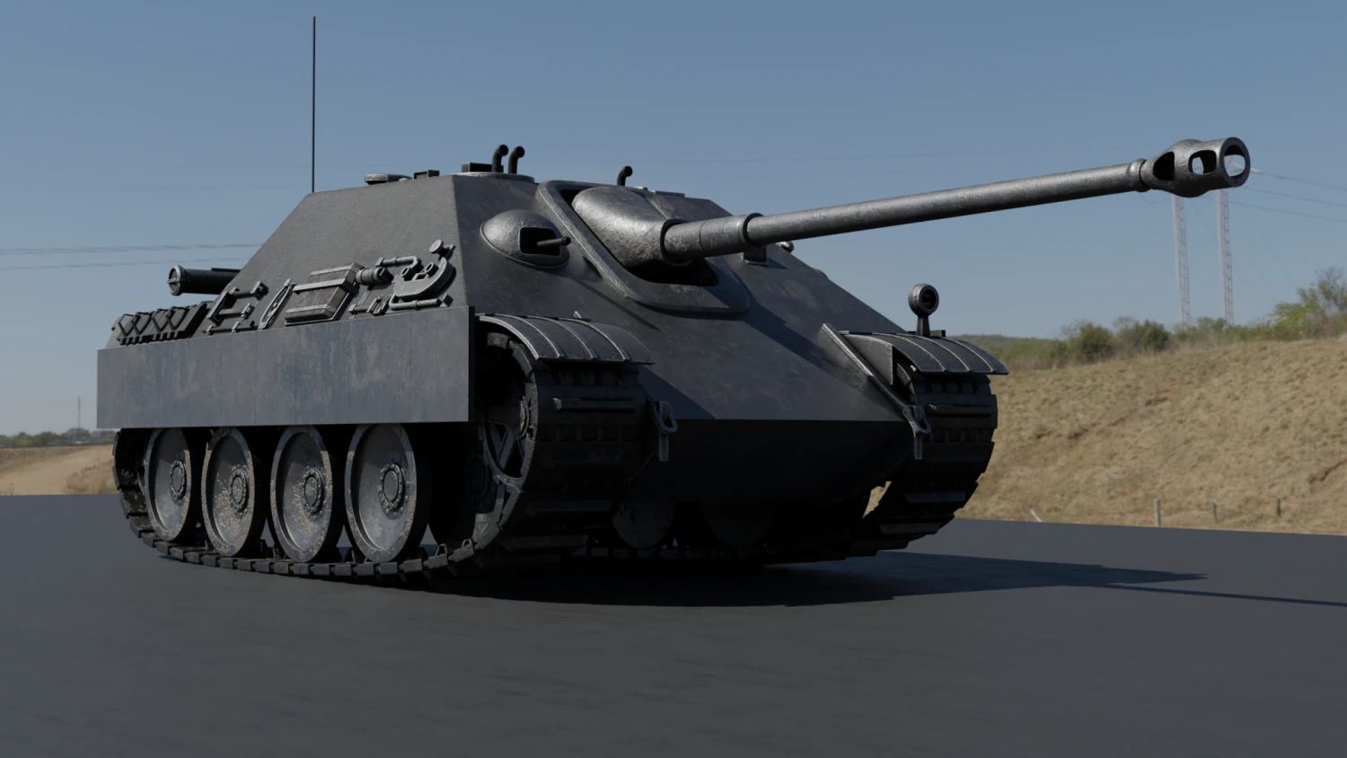 Tank 3D Model .c4d .max .obj .3ds .fbx .stl .blend 