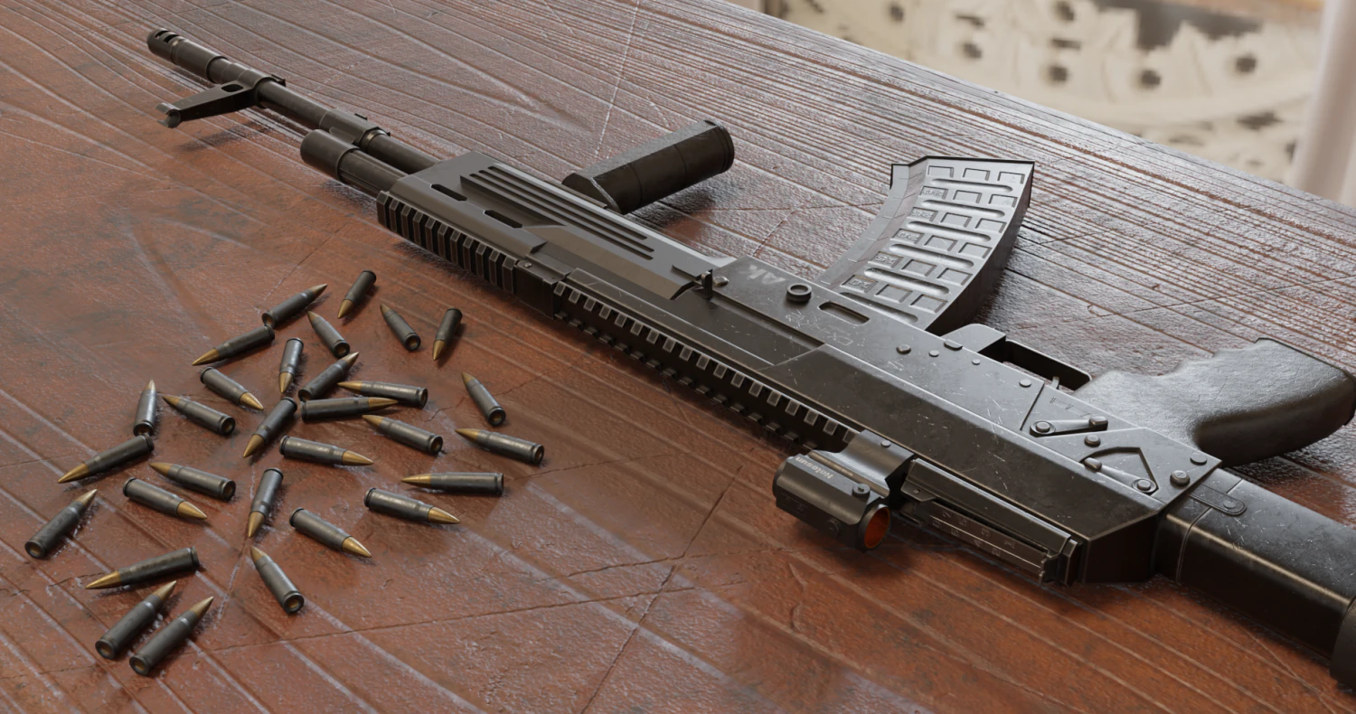 AK-12 Modelo 3D .c4d .max .obj .3ds .fbx .stl .blend 