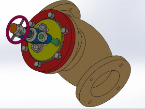 Close Valve 3D Print Model Modello di stampa 3D