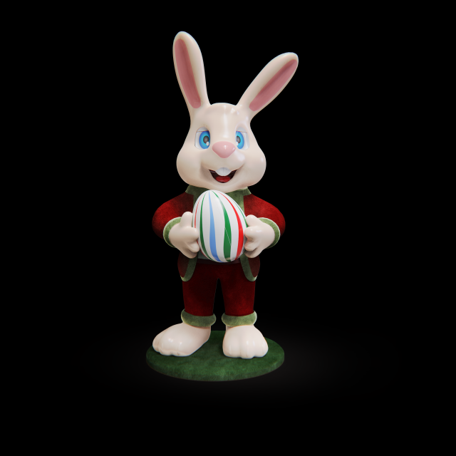 Humanoid Easter Bunny CG 텍스쳐 .c4d .max .obj .3ds .fbx .stl .blend 