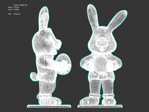 Humanoid Easter Bunny CG 텍스쳐
