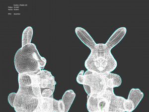Humanoid Easter Bunny Baby CG 纹理