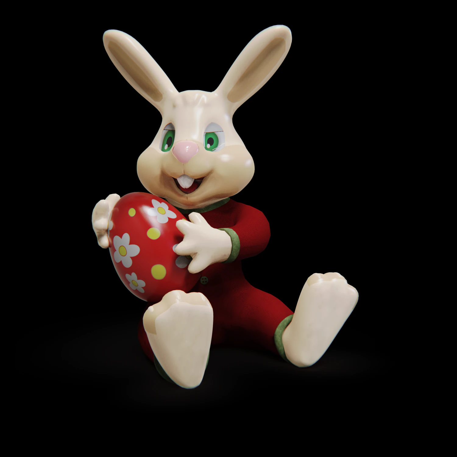 Humanoid Easter Bunny Baby CG Textures .c4d .max .obj .3ds .fbx .stl .blend