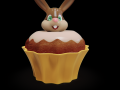 Cupcake Easter Bunny 3D Assets