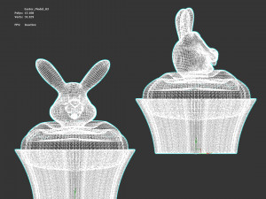 Cupcake Easter Bunny CG Textures