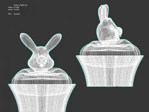 Cupcake Easter Bunny CG Textures