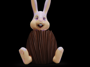 Easter Egg Bunny 3D Assets