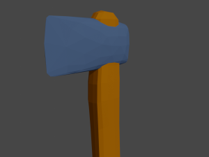 3d Axe medieval Axe FBX blend Modelo 3D