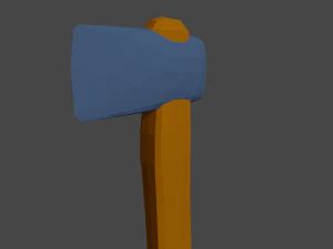 3d Axe medieval Axe FBX blend 3D Model