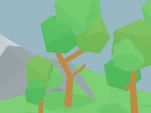 LowPoly Tree Pack for game Modello 3D