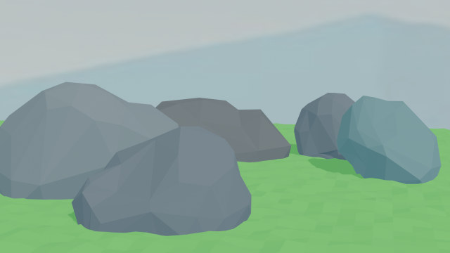 LowPoly Rocks Pack for game 3D Model .c4d .max .obj .3ds .fbx .stl .blend 