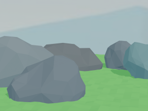 LowPoly Rocks Pack for game 3D Model