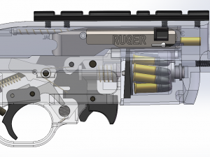 Ruger 1022 Modelo 3D