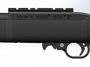 Ruger 1022 Modelo 3D