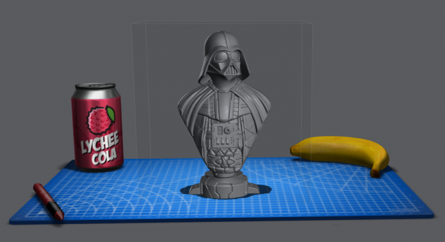 Dark Vader 3D Baskı Modeli .c4d .max .obj .3ds .fbx .stl .blend 