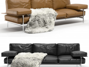 Sofa beb Italia diesis 3D Model