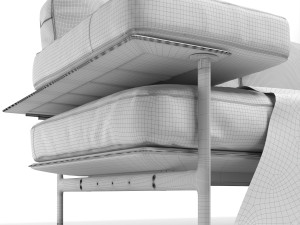 Sofa beb Italia diesis 3D Modell