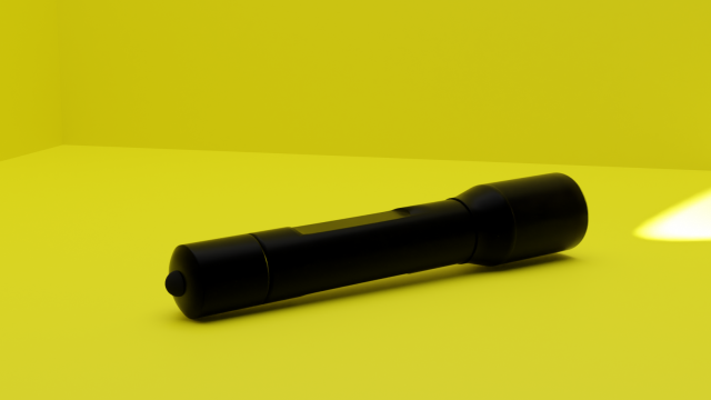 Pocket flashlight 3D Model .c4d .max .obj .3ds .fbx .stl .blend 