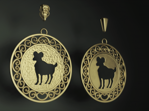 Capricorn pendant Modelo de Impressão 3D