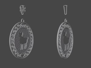 Capricorn pendant Model Cetak 3D