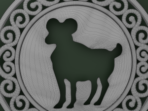 Capricorn pendant Model Cetak 3D