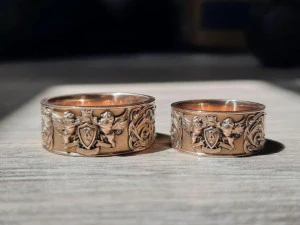 家庭戒指 3D 打印模型