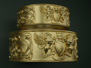 Family ring Modèles 3D en vedette