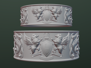 Family ring Modèles 3D en vedette