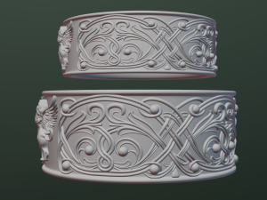 Family ring Modèles 3D en vedette