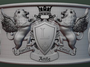 Family ring Modèles 3D en vedette
