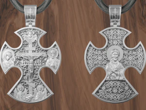 Cross pendant 3D Print Model