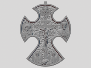 Cross pendant 3D 프린트 모델