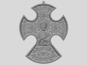 Cross pendant 3D Print Model