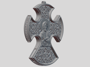 Cross pendant 3D 프린트 모델