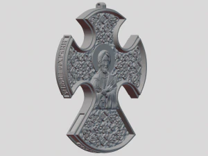 Cross pendant 3D Print Model