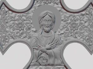 Cross pendant 3D Print Model