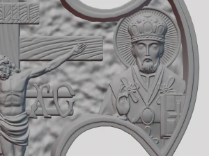 Cross pendant 3D Print Model