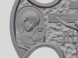 Cross pendant 3D 프린트 모델