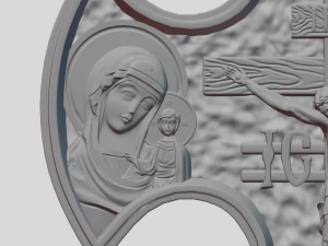 Cross pendant 3D Print Model