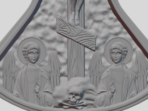 Cross pendant 3D 프린트 모델