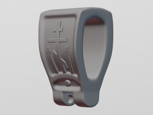Cross pendant 3D 프린트 모델