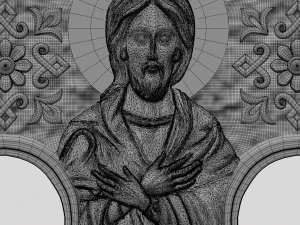 Cross pendant 3D Print Model